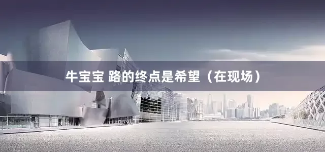 牛宝宝 路的终点是希望（在现场）
